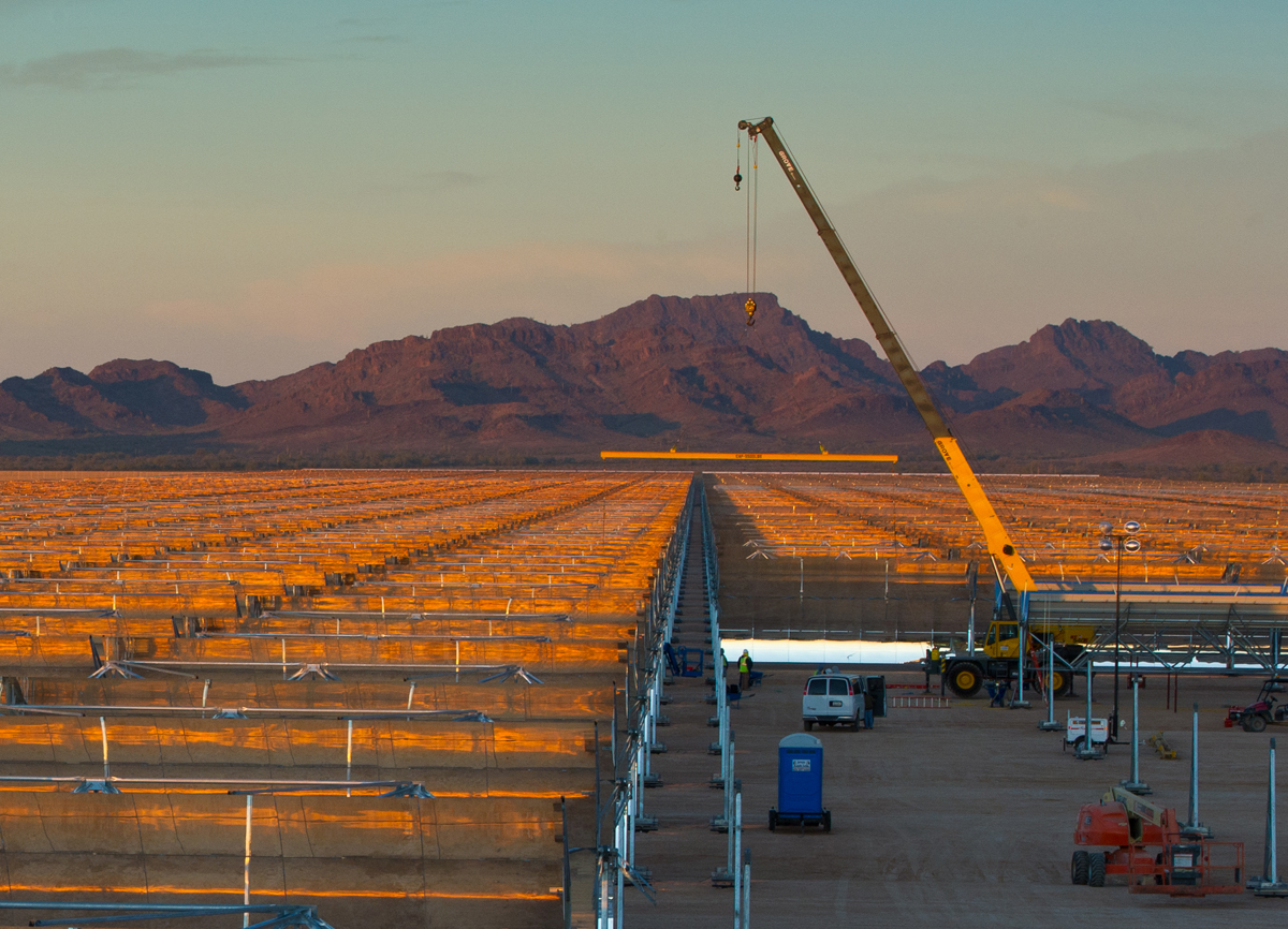 Rioglass Solar suministra el 85% de los espejos para la termosolar Solana