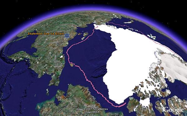 Récord histórico de mínimo de hielo en el Ártico