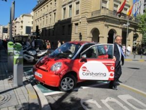 Los coches eléctricos en la semana internacional de la movilidad de Pamplona