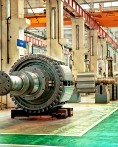 Hydro Generator rotor - Rotor Assembly Area - Alstom Hydro Manufacturing site in Galindo (Spain)