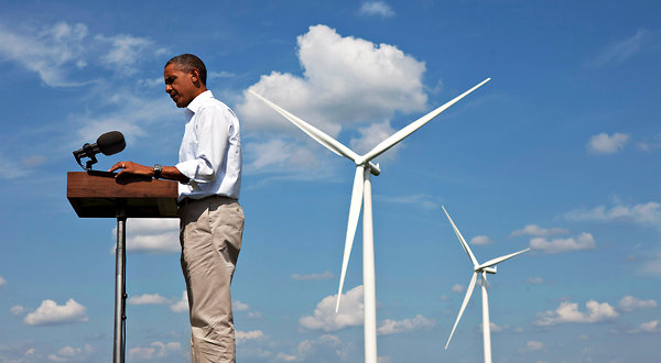 Obama apuesta por energías renovables (eólica, termosolar y fotovoltaica) para emitir menos CO2