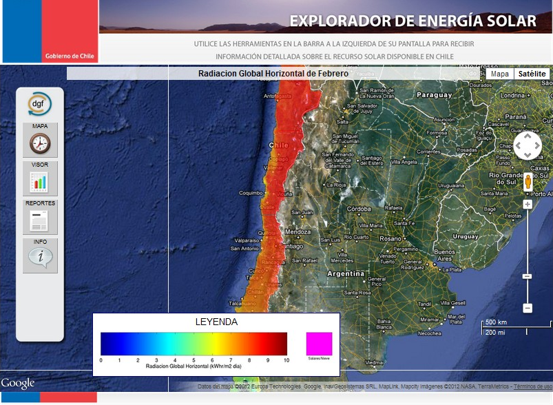 La web que permite saber dónde hay energía solar y eólica en Chile