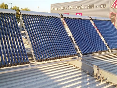 La energía solar térmica en la Feria de Cuéllar