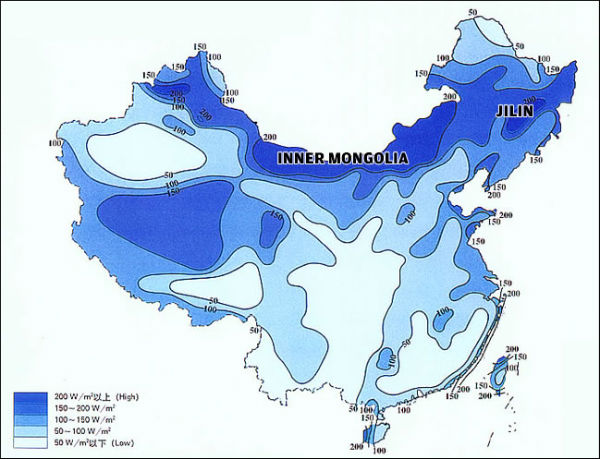 Eólica y energías renovables en China: meteorología para implantar la eólica y la energía solar