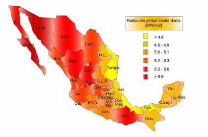 El uno por ciento del territorio estatal generaría la energía del país