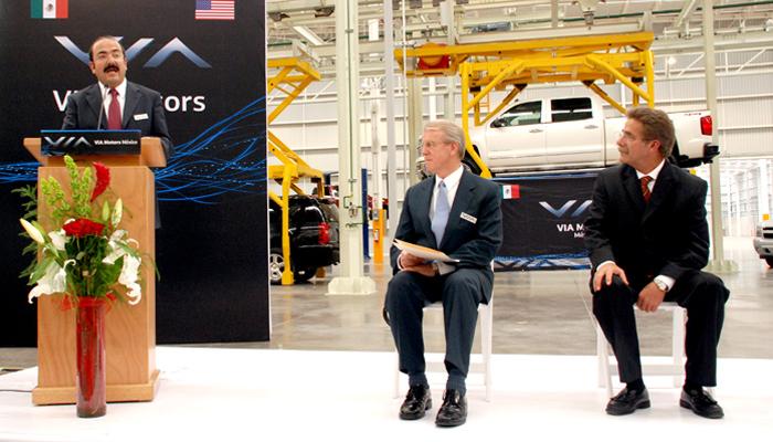 Vía Motors inaugura fábrica de coches eléctricos en México