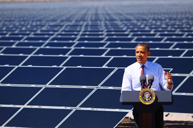 Barack Obama quiere convertir a Estados Unidos en una gran potencia de la energía solar