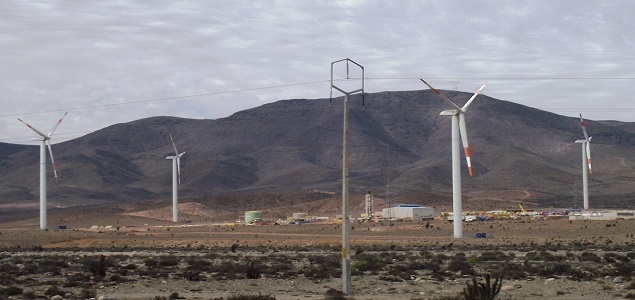 Parque eólico para la minería en Chile