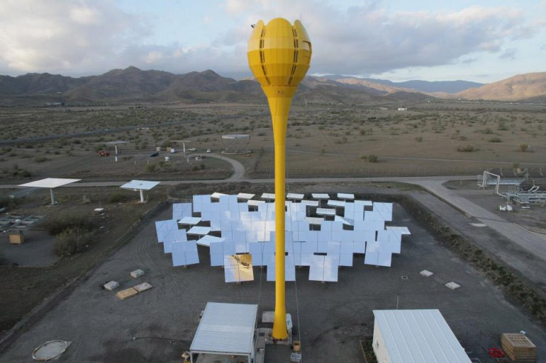 Energías renovables: Termosolar experimental de AORA SOLAR en Arizona