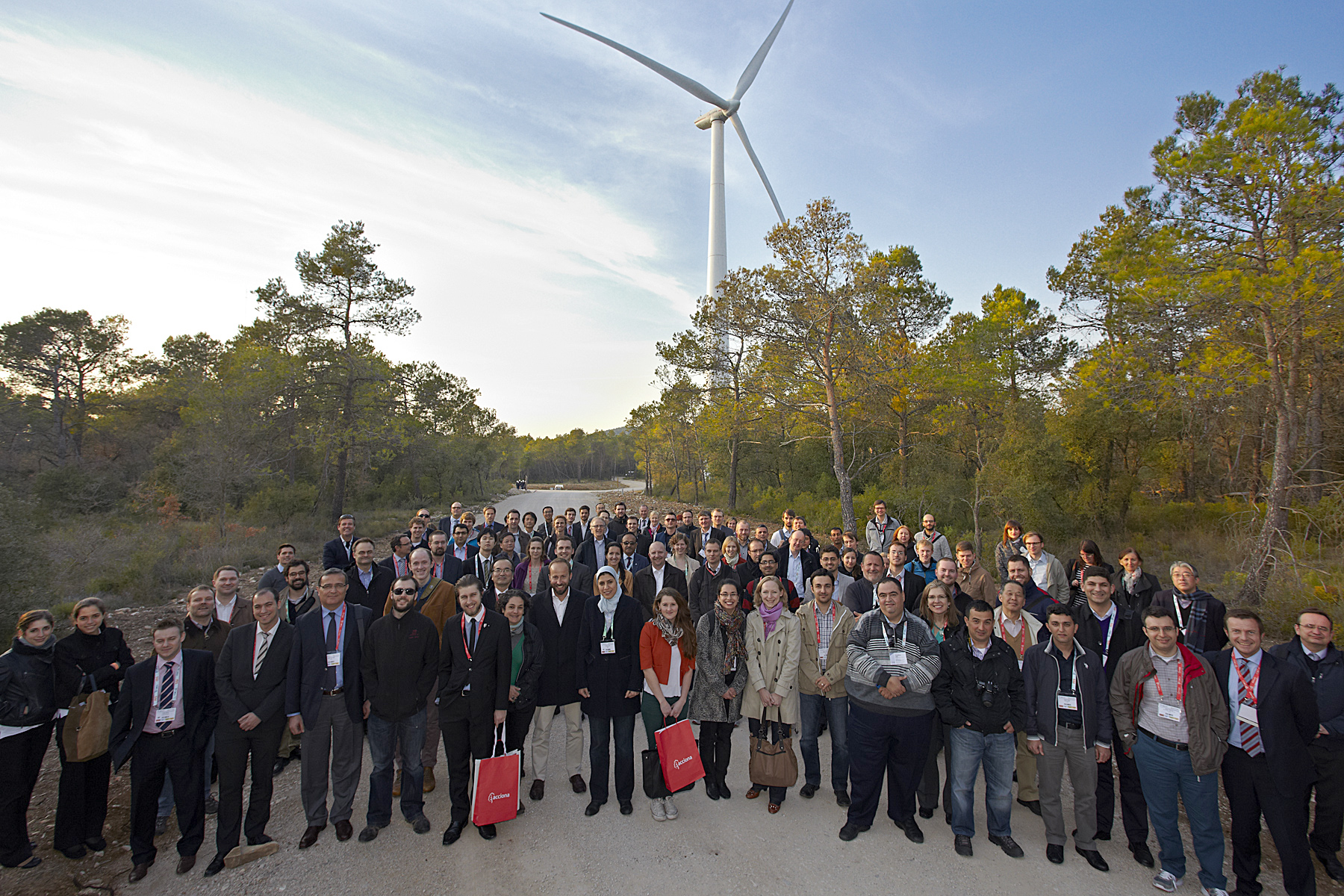 Energías renovables y eólica: Expertos de todo el mundo visitan parque eólico de Acciona