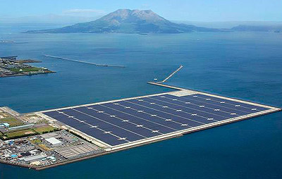 Energías renovables: Central de energía solar fotovoltaica de General Electric (GE) en Japón