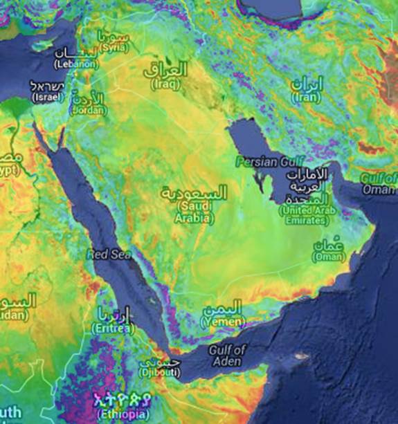 saudi arabia wind energy map