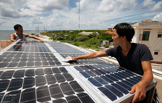 Energías renovables abastecen a la isla Truong Sa Lon