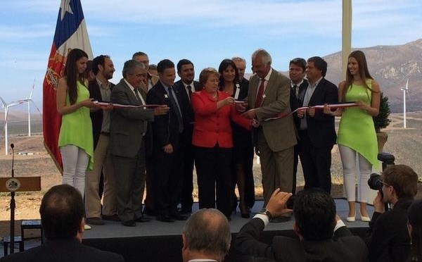 Bachelet inaugura parque eólico de EPM