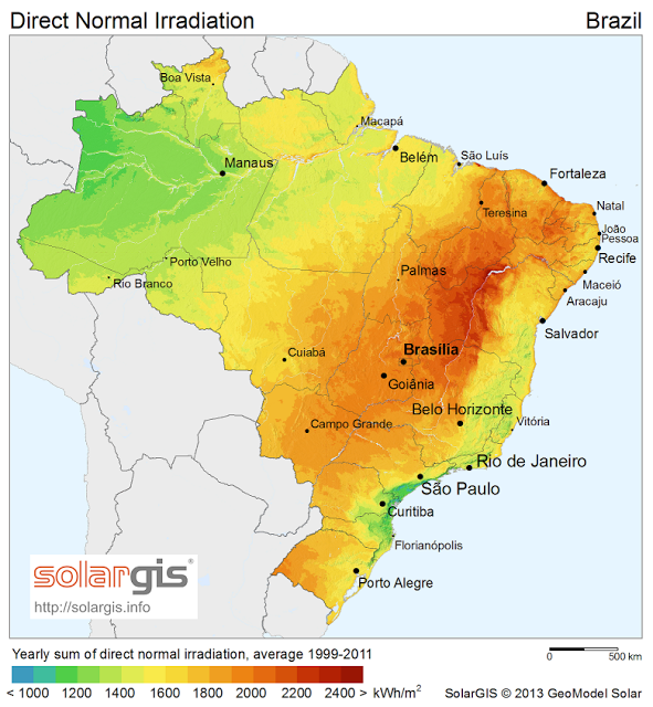 Brasil licita 500 megavatios de energía solar