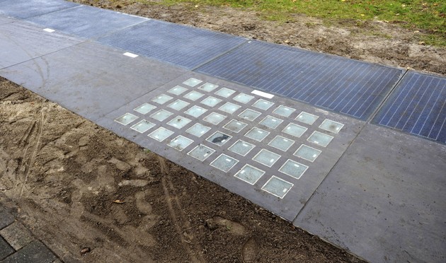 Carril para bicicletas genera energía solar