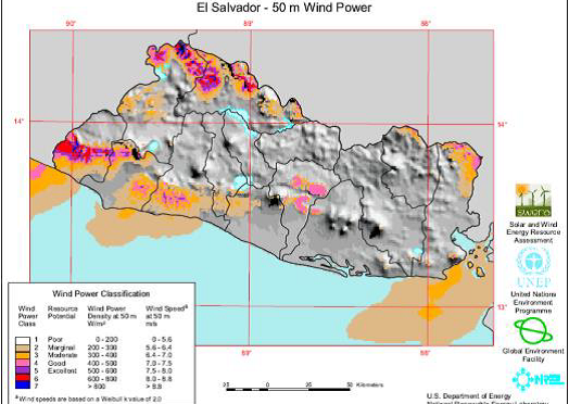 El Salvador incrementa generación con eólica y solar