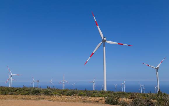 Eólica y energías renovables: parque eólico de la comobiana EPM en Chile con 57 aerogeneradores de Vestas