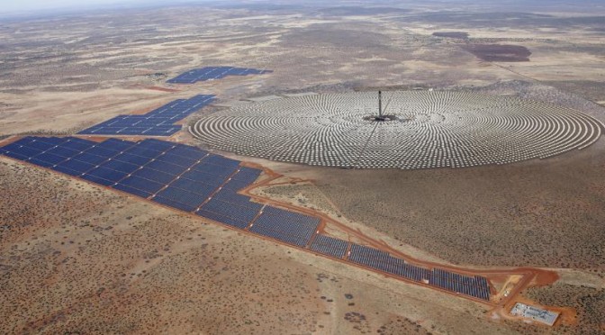 Proyecto de SolarReserve con 800 MW de energía solar en Chile, termosolar y fotovoltaica