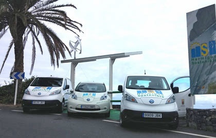 Coche eléctrico: Hermigua incorpora dos nuevos vehículos eléctricos a su parque móvil