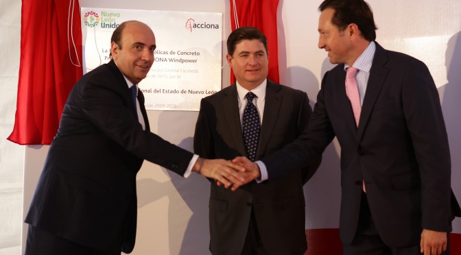 Eólica en México: Acciona Windpower inaugura planta de torres eólicas.