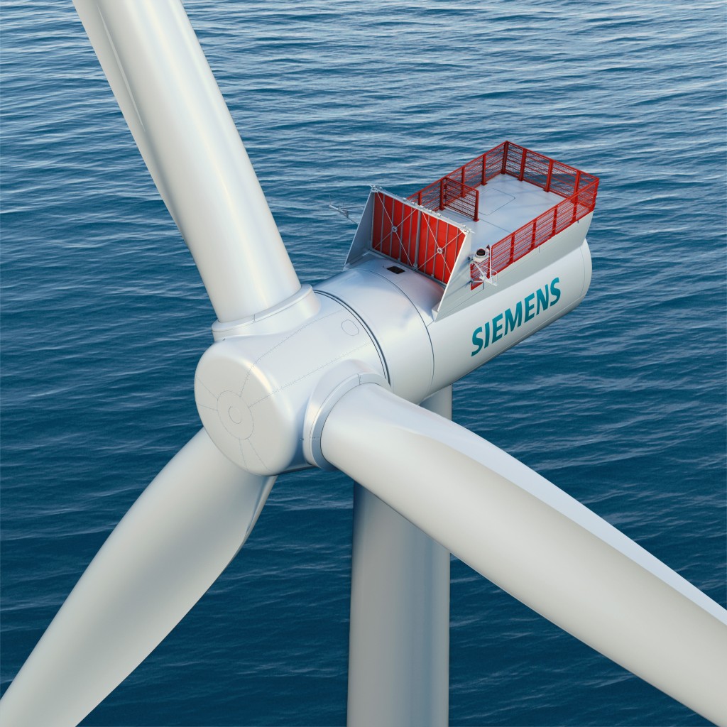 Eólica marina: Siemens aumenta la potencia de los aerogeneradores offshore de accionamiento directo