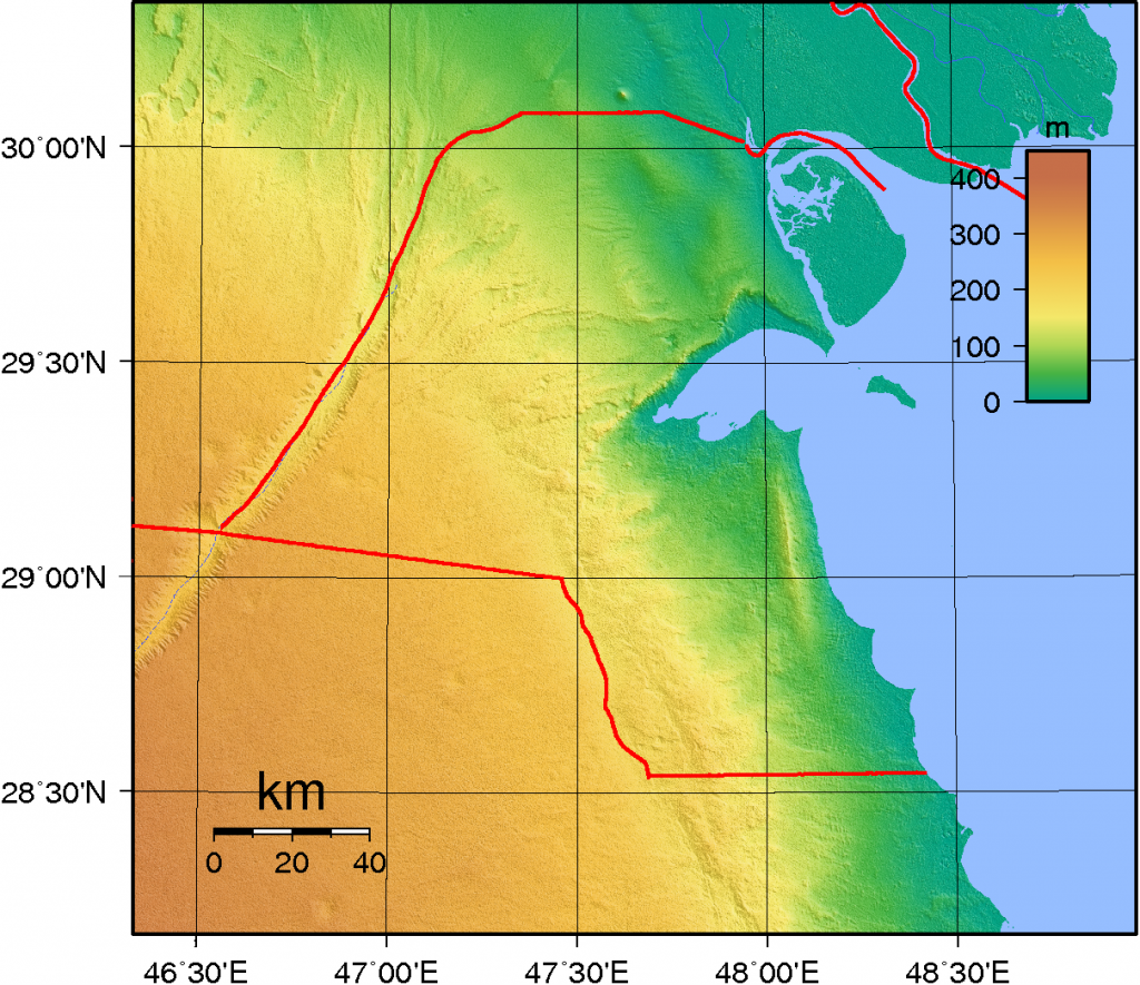 Kuwait_Topography