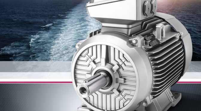 Motores marinos precertificados de Siemens