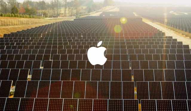 Apple instala central de energía solar fotovoltaica en China