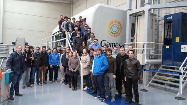 Eólica y energías renovables: Universitarios visitan Gamesa en Navarra