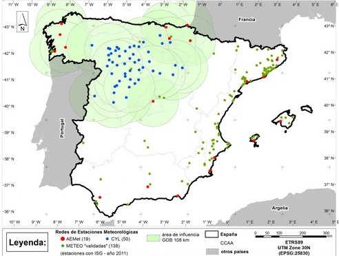 ¿Cuál es el mejor método para estimar la radiación solar en un territorio?