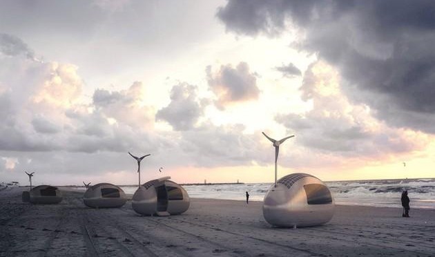 Ecocapsule: energía solar y eólica para la casa del futuro