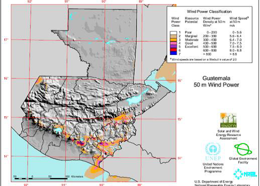 Energía eólica en Guatemala