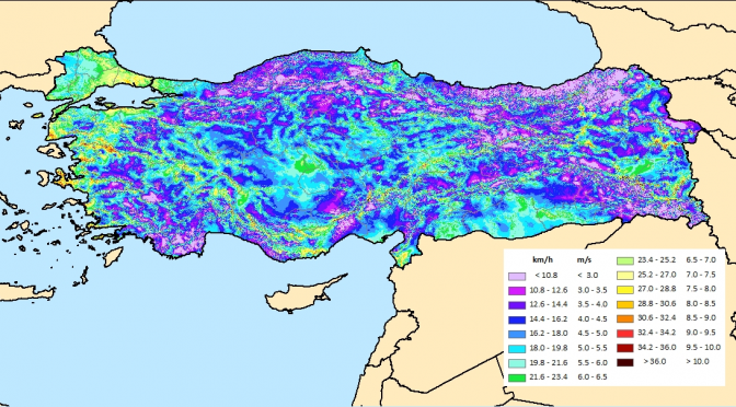 La potencia eólica instalada de Turquía ha alcanzado los 10.010 megavatios