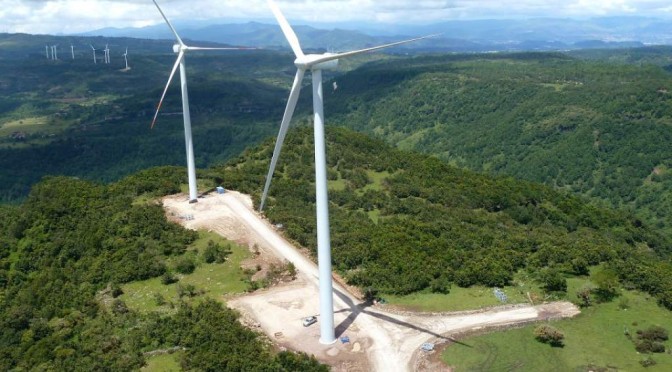 Construyen parque de energía eólica en el sur de Honduras