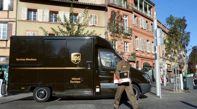 Vehículo eléctrico de UPS