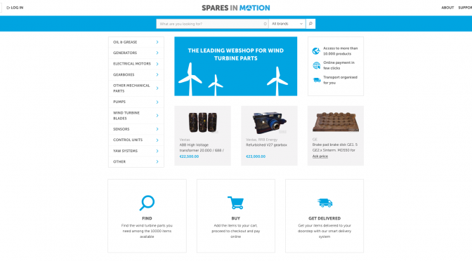 Spares in Motion simplifica el proceso de compra de repuestos para la eólica