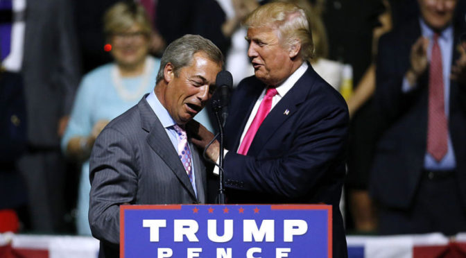 Donald Trump pidió a Farage oponerse a eólica marina cercana a su campo de golf