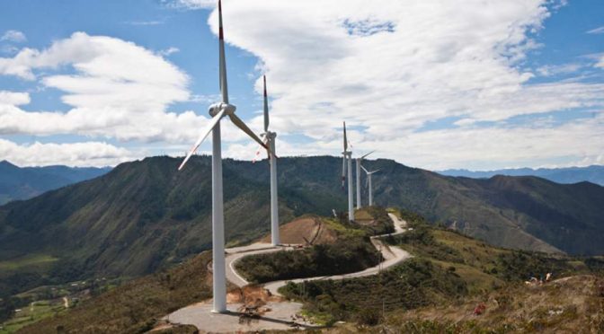 La central eólica Villonaco produjo 5.604 horas al año