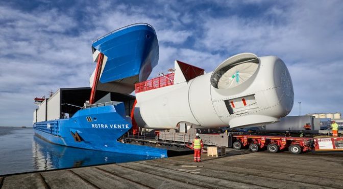 Un hito de la logística de la eólica marina de Siemens