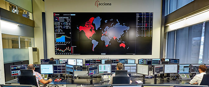 El CECOER de Acciona gestiona alrededor de 13.000 MW en 18 países