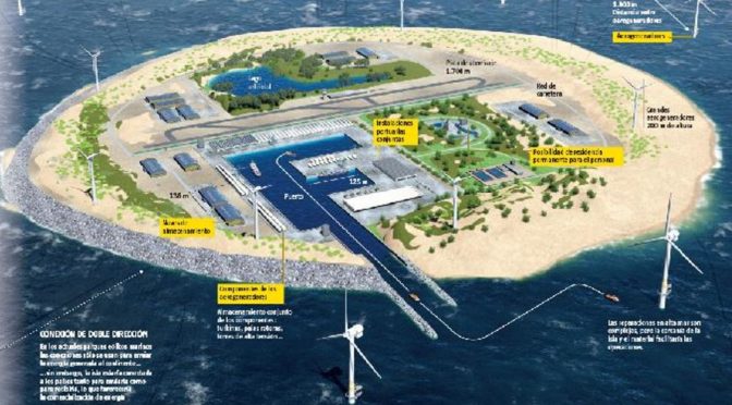 Un enclave artificial en el mar del Norte catapultará la energía eólica marina