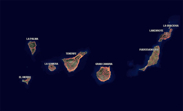Grafcan actualiza el servicio de parques eólicos de Canarias en su visor web