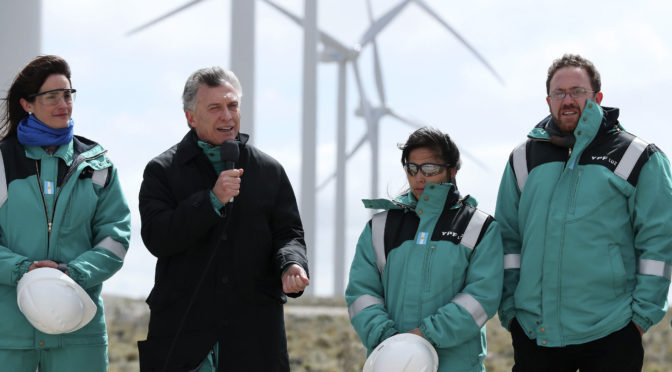 Eólica en Argentina: Macri inaugura paraque eólico de YPF