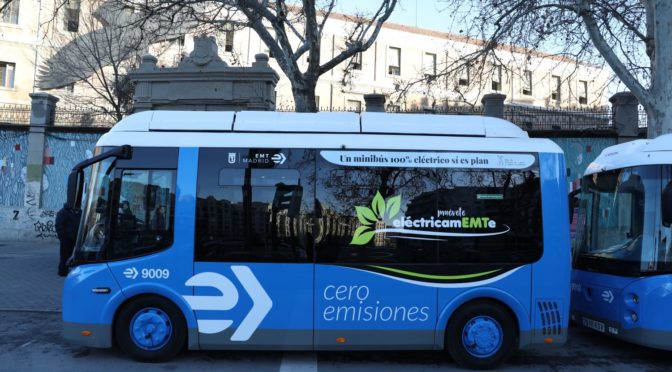 EMT renueva la flota de minibuses eléctricos del distrito de Centro