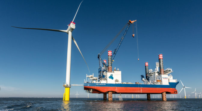 Siemens Gamesa instala en tiempo récord el parque eólico marino Arkona en Alemania