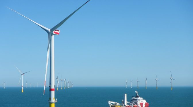 MHI Vestas suministra aerogeneradores a Ørsted para la eólica offshore en Alemania