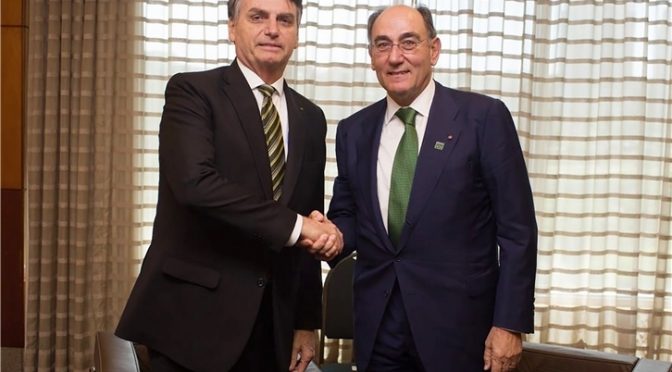 Galán a Bolsonaro: Iberdrola invertirá 6.600 millones de euros en Brasil hasta 2022