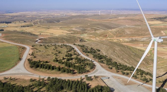 Energía eólica en España, EGP conecta el parque eólico Sierra Costera I