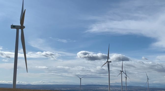 Eólica en Aragón: Enel conecta el parque eólico Campoliva I